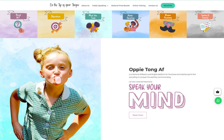 Website Design for Oppie Tong Af