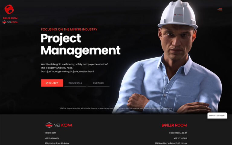 Website Design for PM Mining