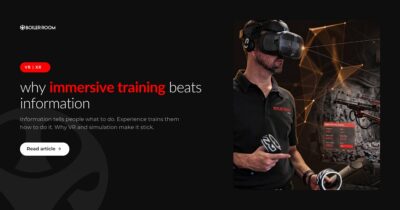 Why Immersive Training Beats Information in the Modern Workforce